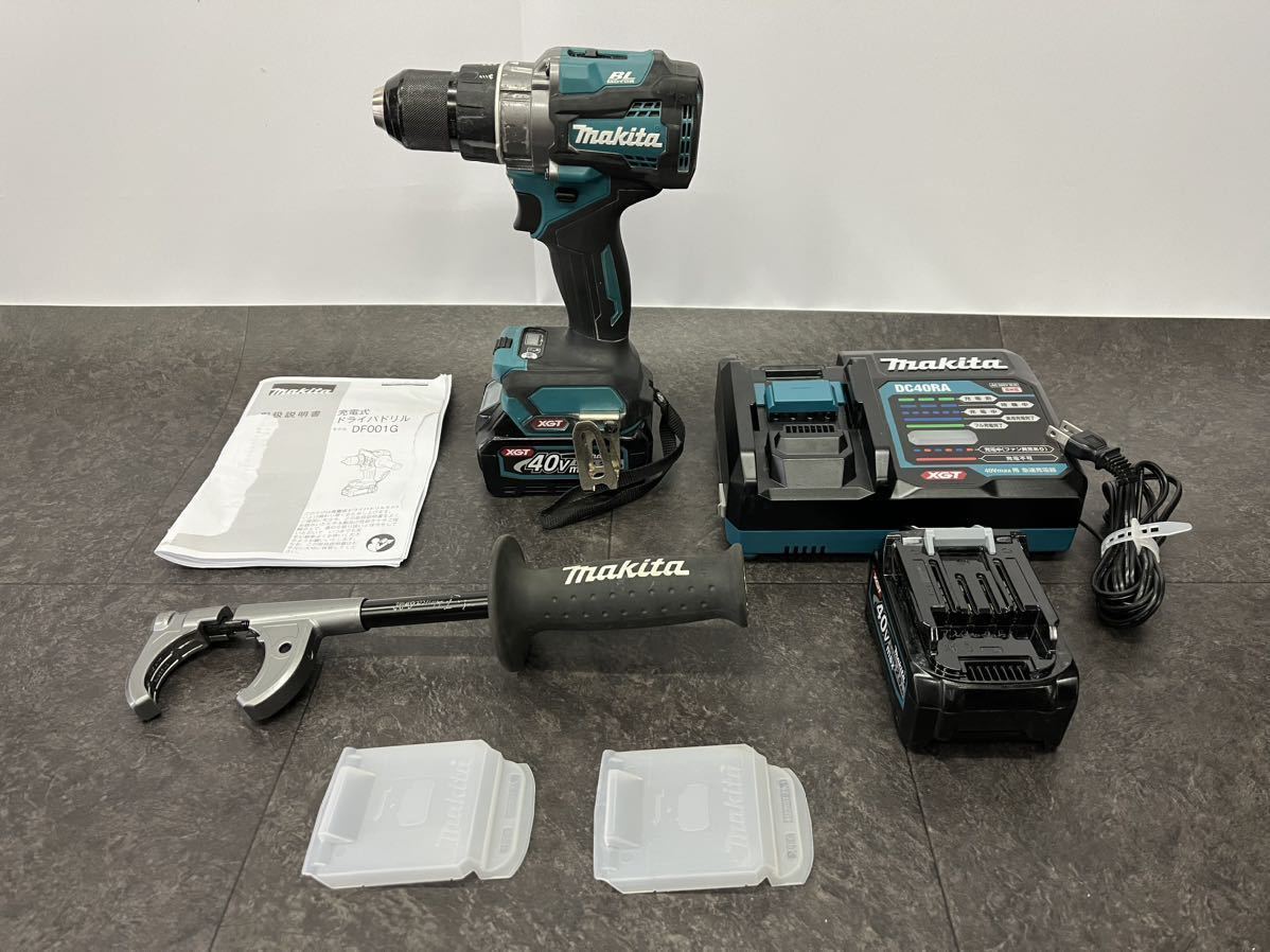 makita マキタ 充電式 ドライバドリル DF001G 40V 2.5Ah バッテリ2個