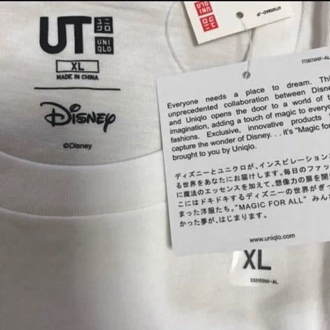 レア　新品 UNIQLO×ディズニー ミッキーコラボTシャツ XL_画像3