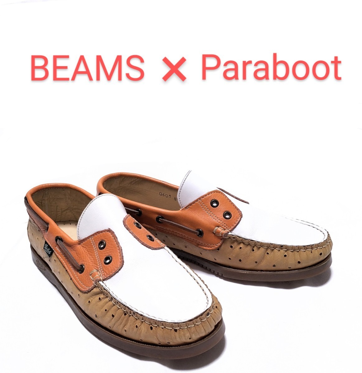 最新情報 【美品☆】サイズ8.5 BEAMS×Paraboot 別注レザースリッポン