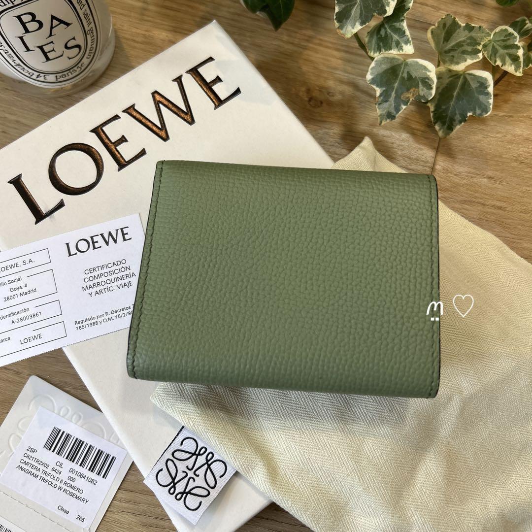 送料無料 LOEWE ロエベ アナグラムトライフォールドウォレット 送料無料 LOEWE ロエベ アナグラムトライフォールドウォレット
