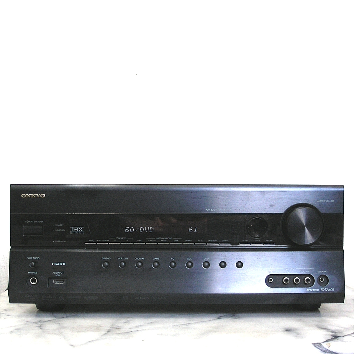 ONKYO TX-SA608B 130W+130W 動作現状品_画像1