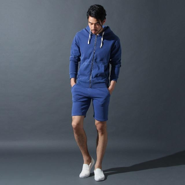 【再入荷!】 西海岸テイスト【デニム 上下セット】ハーフパンツ 藍色【XLサイズ】 ネイビー インディゴ 】紺色 セットアップ パーカー【ワッフル生地 + その他 【再入荷!】 西海岸テイスト【デニム 上下セット】ハーフパンツ 藍色【XLサイズ】 ネイビー インディゴ 】紺色 セットアップ パーカー【ワッフル生地 + その他