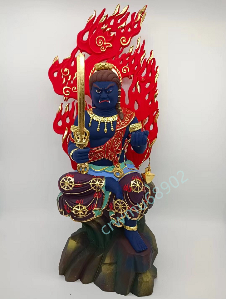 最新作 総檜材 木彫仏像 仏教美術 精密細工 仏師手仕上げ品 五大 最新作 総檜材 木彫仏像 仏教美術 精密細工 仏師手仕上げ品 五大