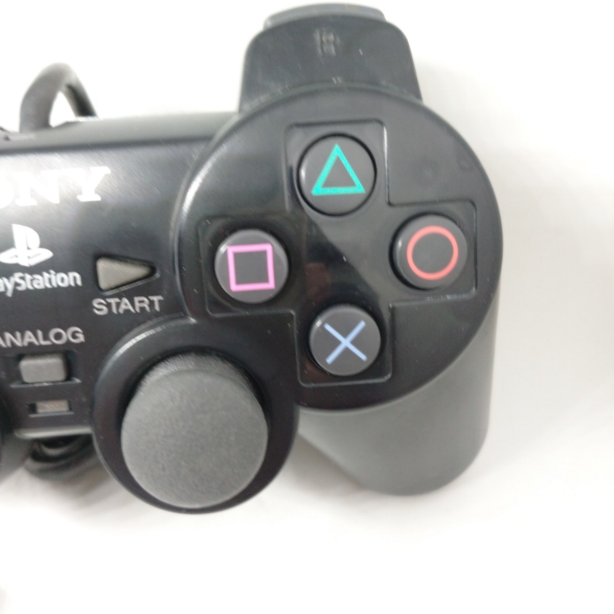 分解清掃済 PS2 コントローラー デュアルショック2 クリア ブラック (PlayStation2 Controller SONY DUALSHOCK2 プレステ2) 管理(c23)_画像3