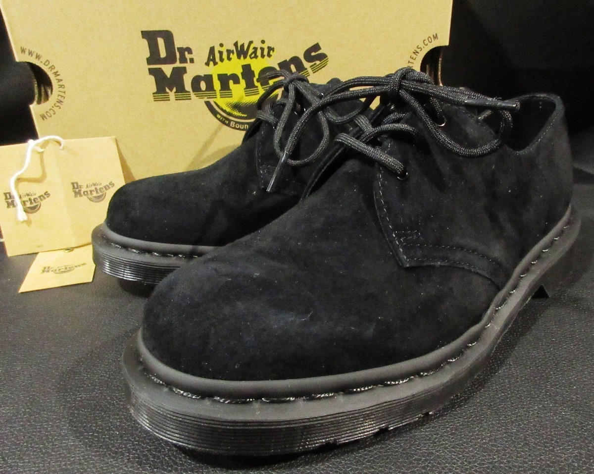 定価23,100円 ドクターマーチン Dr.Martens 1461 Mono Black Soft Buck 3ホール シューズ ヌバック 25699001 靴 _画像1