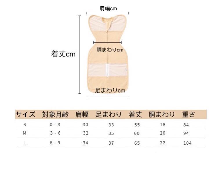 新品 新生児 奇跡のおくるみ スワドルアップ ベビーのスリーパー 赤ちゃんの泣き対策 夜泣き対応 出産準備 Lサイズ ホワイト の画像5