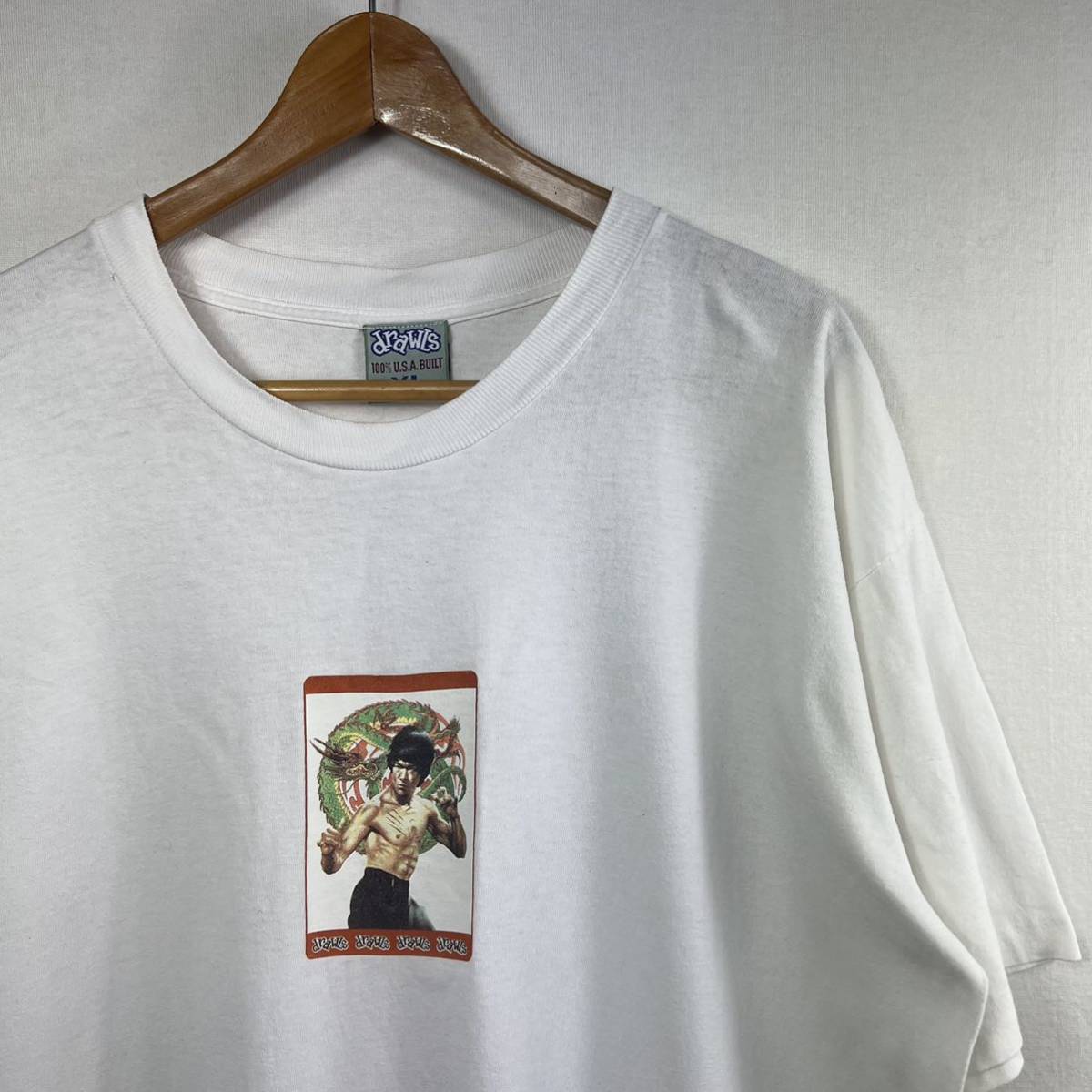 最新な 90s【drawls】ブルースリー ビンテージ Tシャツ 元ネタ