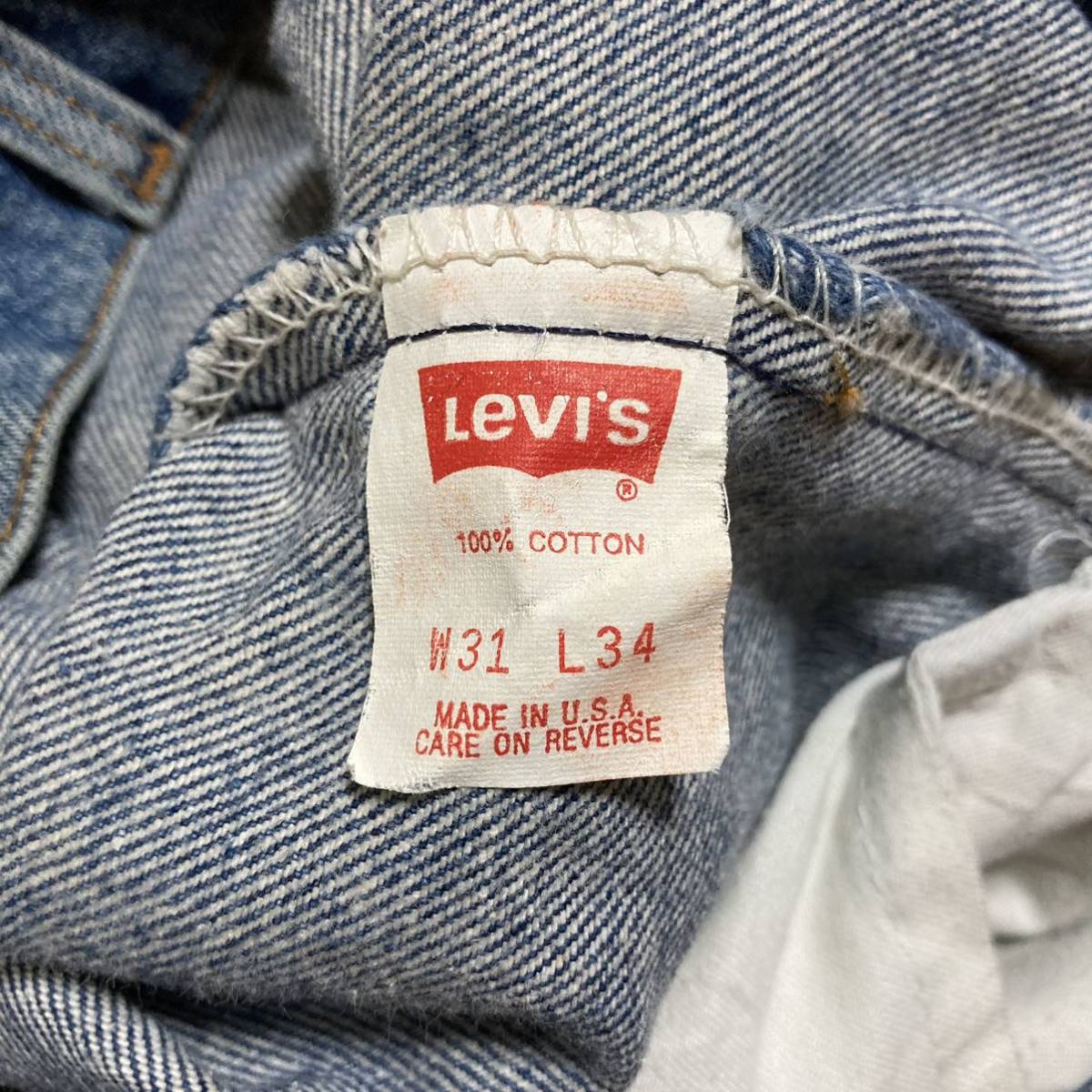 80s Levi's 505 リーバイス 89年製 USA製 デニムパンツ ジーンズ 31×34_画像9