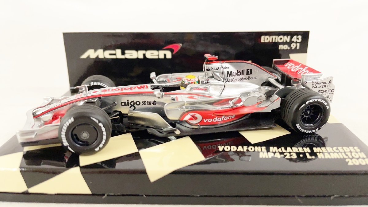 【あすつく】 ミニチャンプス 1/43 PMA ボーダフォンマクラーレンメルセデスMP4-23 ルイスハミルトン#22 2008 Vodafone McLaren MERCEDES L. Hamilton 92 レーシングカー