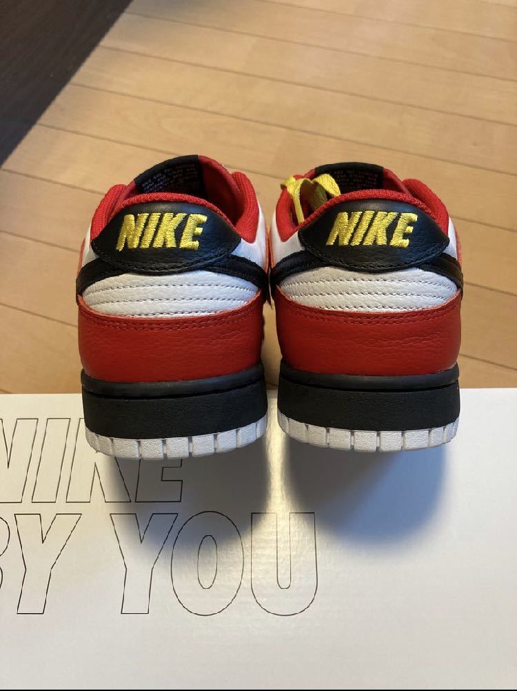 新品未使用【size 29cm】 Nike Dunk Low By You ナイキ ダンク ロー 黒 赤 白 US11 DO7413 991 nike.com_画像3