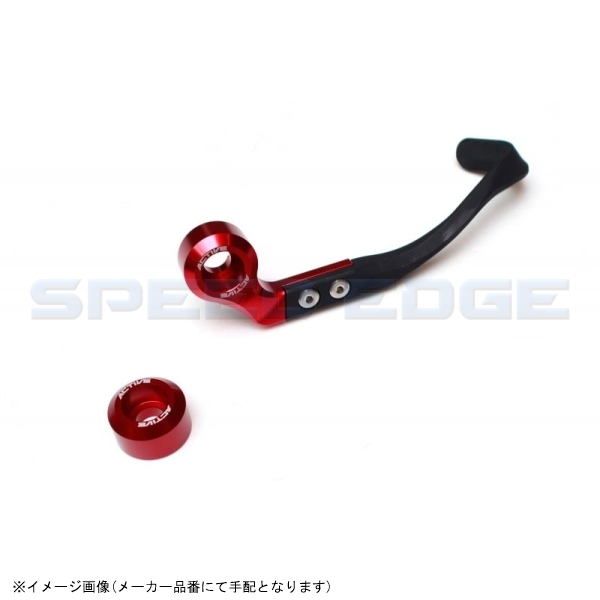 ACTIVE アクティブ 30802Y06 ブレーキレバーガード&バーエンド フルSET RED YAMAHA M6用 (F)_画像1