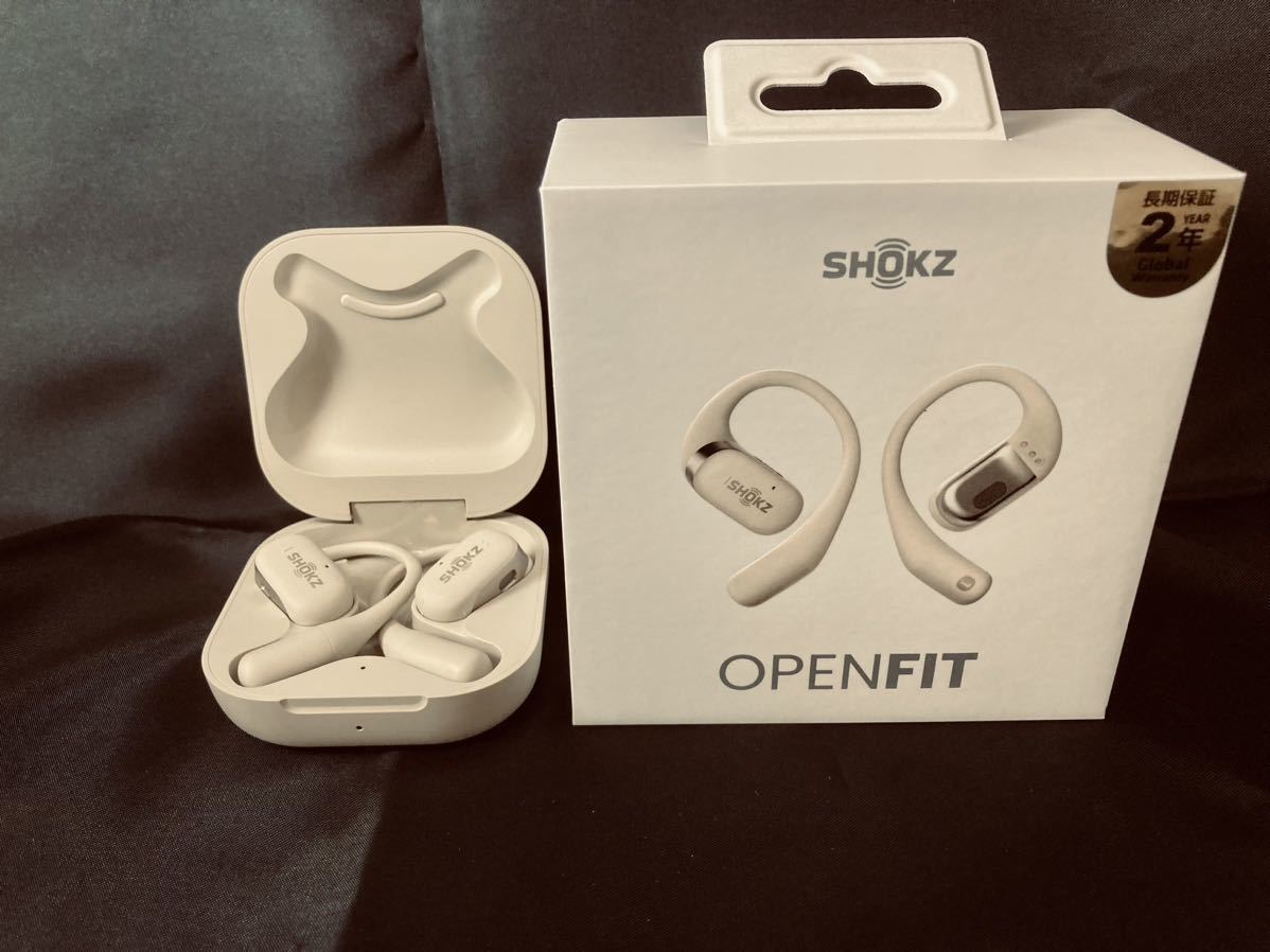 完全ワイヤレスイヤホン OpenFit SKZ-EP-000021 ベージュ Bluetooth イヤホン