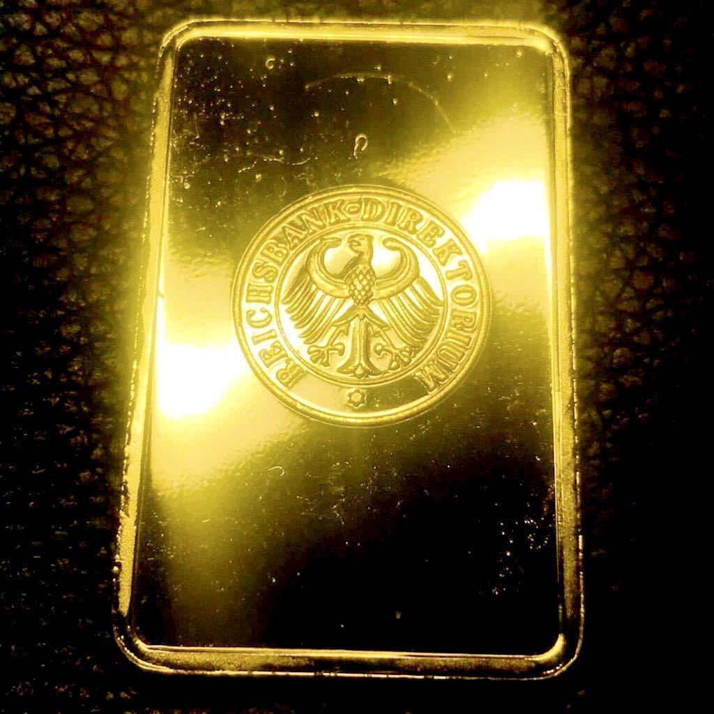 ドイツ 金貨 帝国銀行 ライヒスバンク インゴット ゴールドバー 穴あき