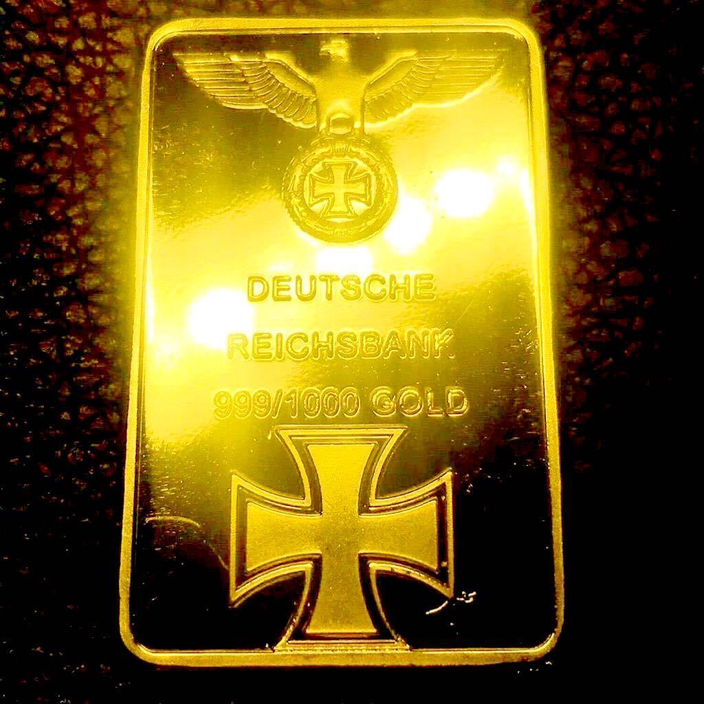 ドイツ 金貨 帝国銀行 ライヒスバンク インゴット ゴールドバー 穴あき
