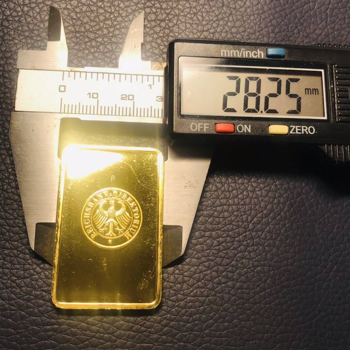 ドイツ 金貨 帝国銀行 ライヒスバンク インゴット ゴールドバー 穴あき