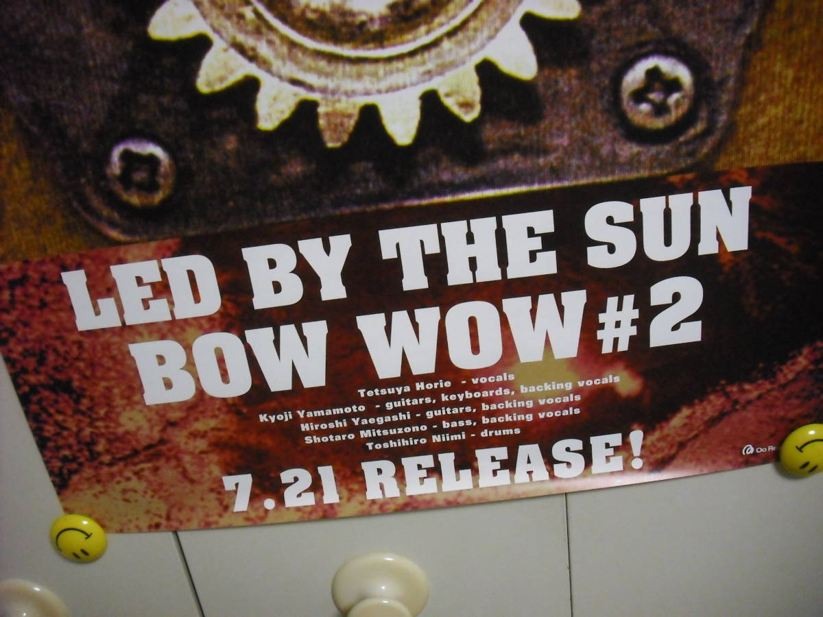 BOW WOW　（ロックバンド）#2 LED BY THE SUN　ポスター　送料は別途です。_画像2
