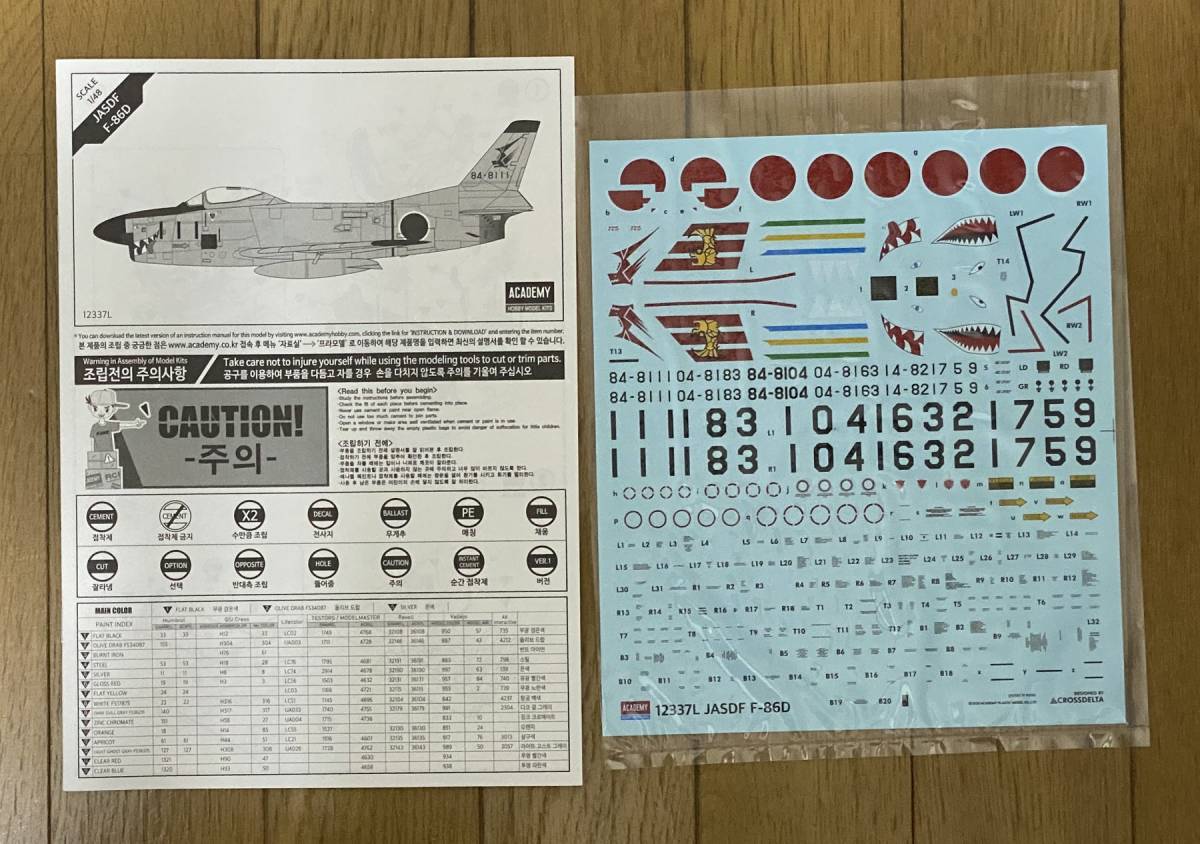 ◇F-86D 航空自衛隊 セイバードッグ 2個セット (モノクローム