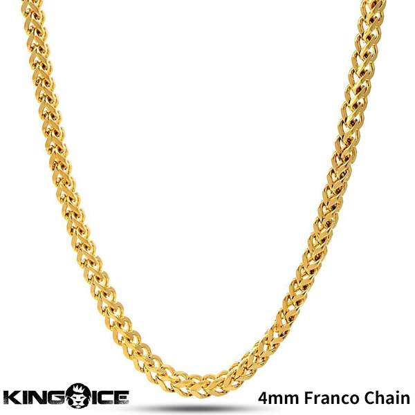 品揃え豊富で Ice 18インチ】King 【チェーン幅4mm、長さ キングアイス ステンレス 男性 メンズ Chain Franco 4mm ゴールド ネックレス フランコチェーン ゴールド 品揃え豊富で Ice 18インチ】King 【チェーン幅4mm、長さ キングアイス ステンレス 男性 メンズ Chain Franco 4mm ゴールド ネックレス フランコチェーン ゴールド