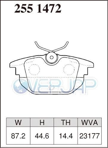 M2551472 DIXCEL Mタイプ ブレーキパッド リヤ用 FIAT(フィアット) COUPE 175A3 1996～2002 2.0 20V TURBO Brembo_画像2