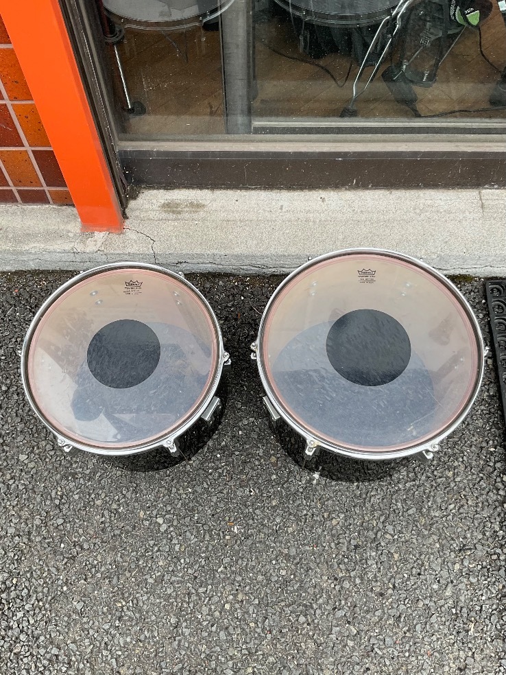 u51902 Pearl シングルヘッドタム ペア 中古 14' & 13' 本体のみ