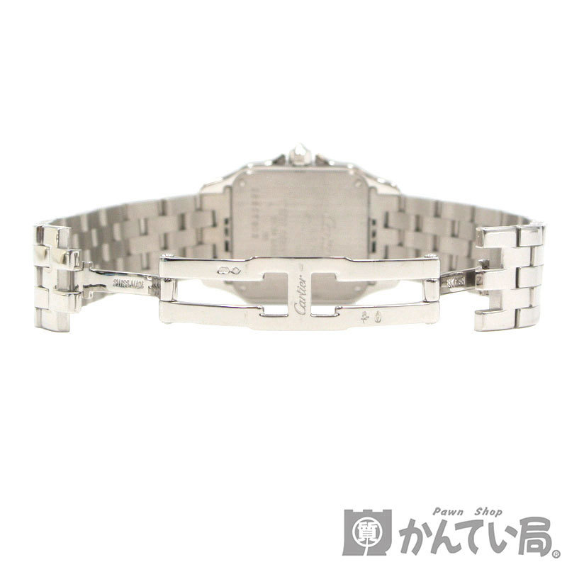 13756 Cartier[ Cartier ] sun tosdumowazeruLM CRWF9004Y8 original diamond bezel K18WG lady's quarts 2 hands wristwatch watch 