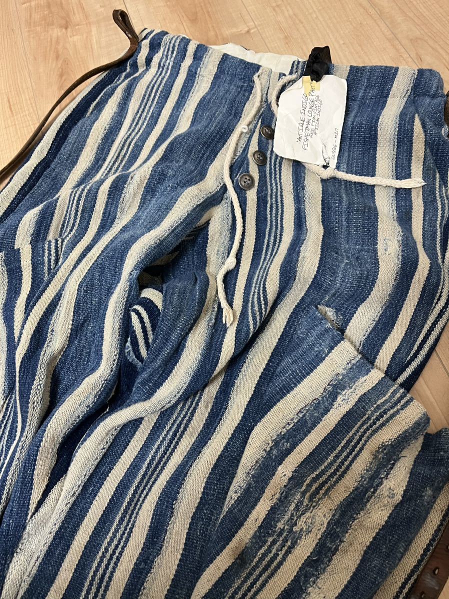 ブランドタグ付】greg lauren Antique Indigo Fisherman Lounge ブランドタグ付】greg lauren Antique Indigo Fisherman Lounge
