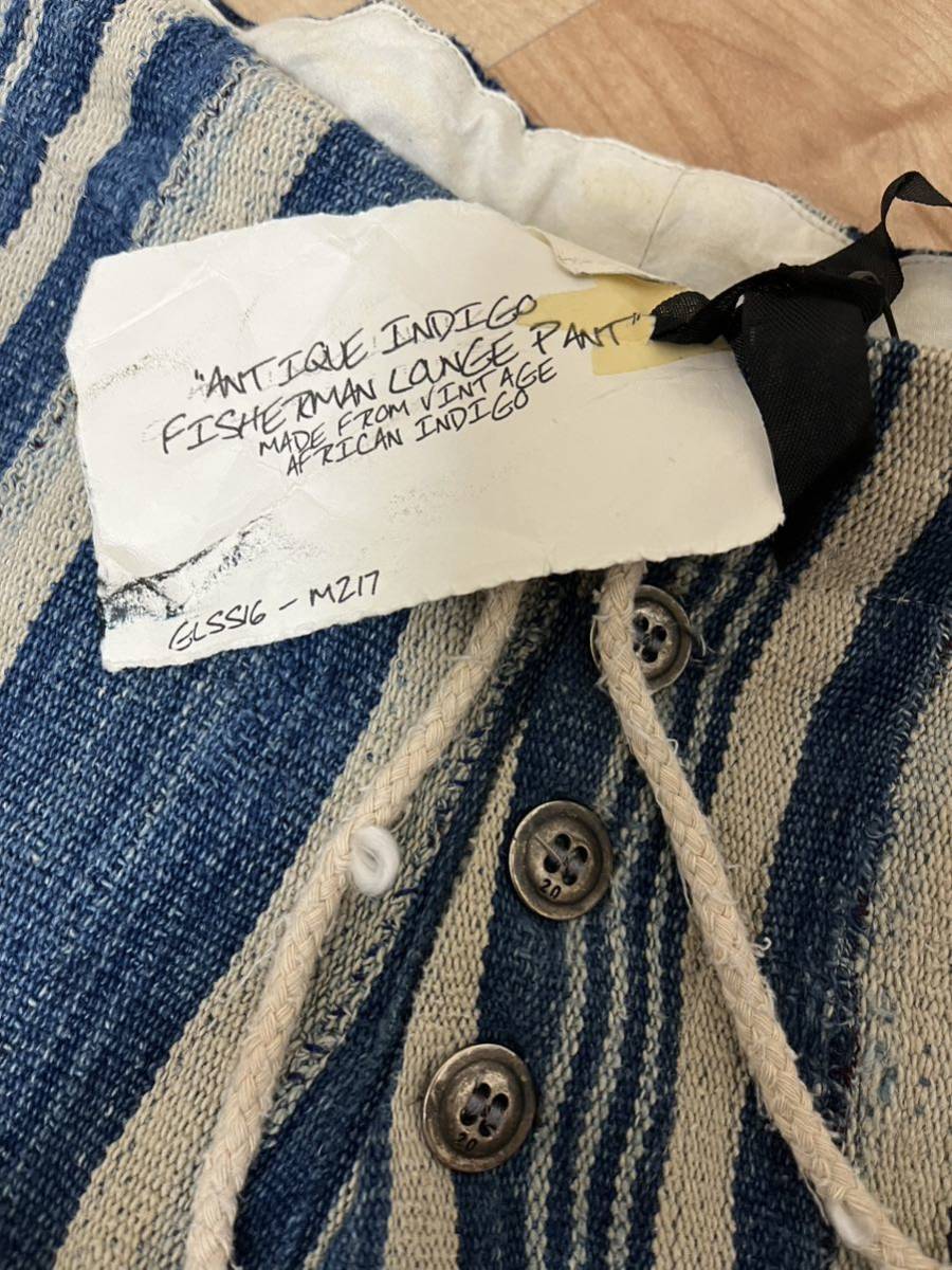ブランドタグ付】greg lauren Antique Indigo Fisherman Lounge Pant