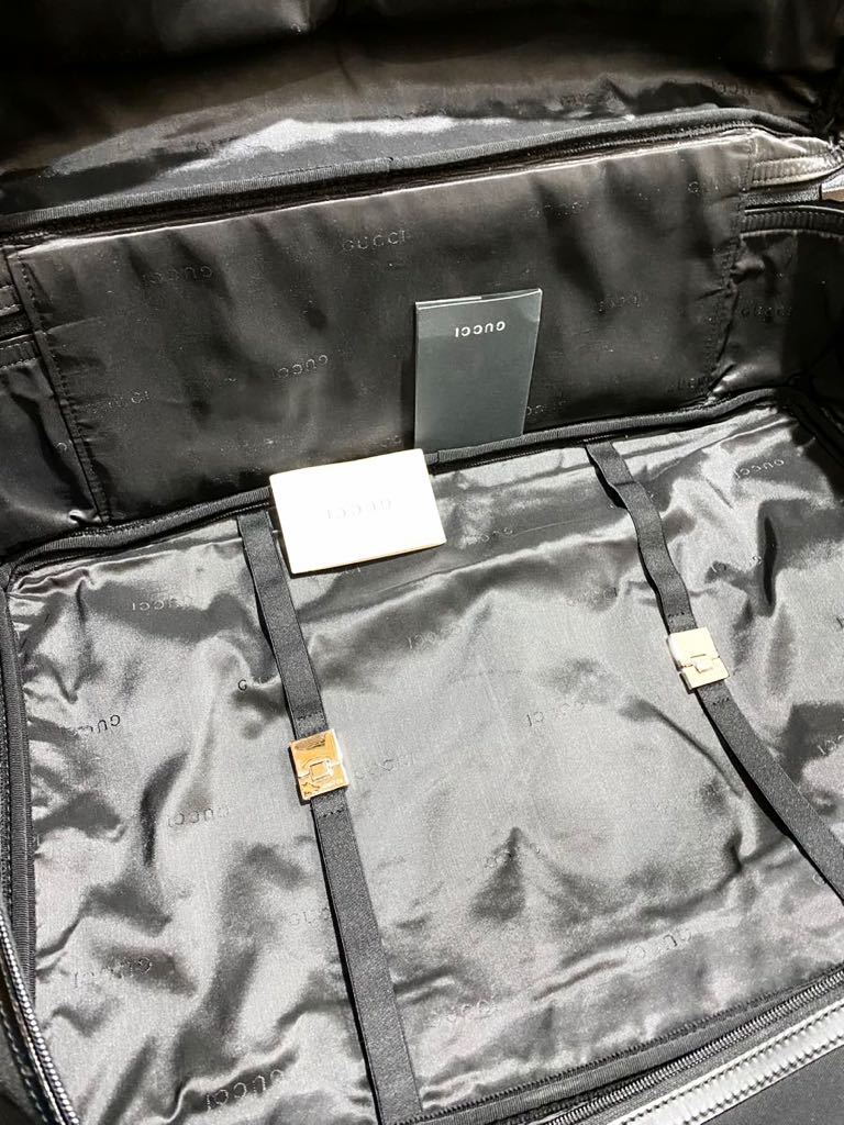 1回使用 定価30万 GUCCI グッチ トラベル ボストンバッグ レザー