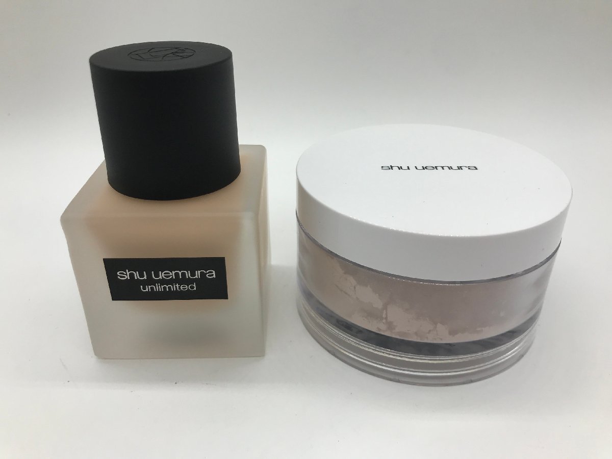 #[YS-1] Shu Uemura shu uemura 2 point set summarize # foundation 574 35ml face powder 20g [ including in a package possibility commodity ]K#