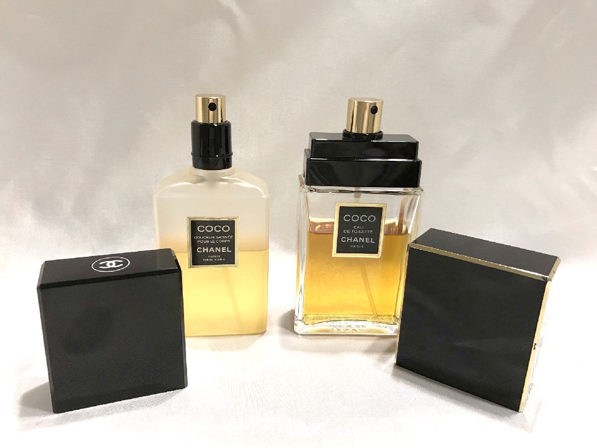 #[YS-1] perfume # Chanel CHANEL # COCO here EDT 100ml body satin spray 100ml # 2 point set summarize [ including in a package possibility commodity ]#D