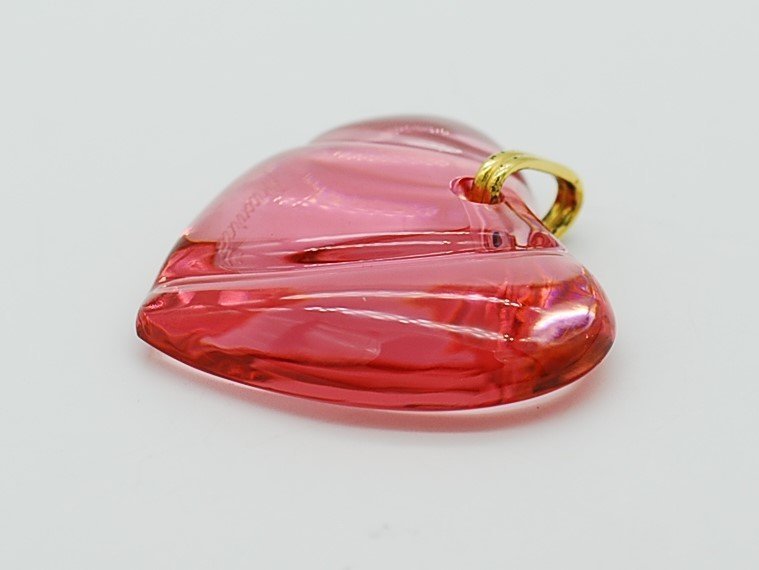 #[YS-1] baccarat Baccarat crystal Heart # колье верх розовый серия длина примерный 3.6cm ширина 3.9cm [ включение в покупку возможность товар ]#C