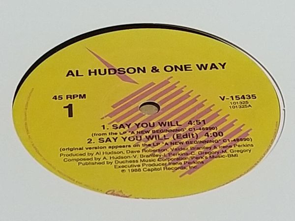 Al Hudson & One Way - Say You Will, Get Up Off It_画像3