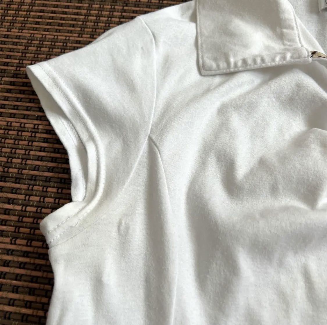 【送料無料】MICHAEL KLEIN ポロシャツ　トップス　カットソー　ホワイト　38/M 半袖Tシャツ _画像4