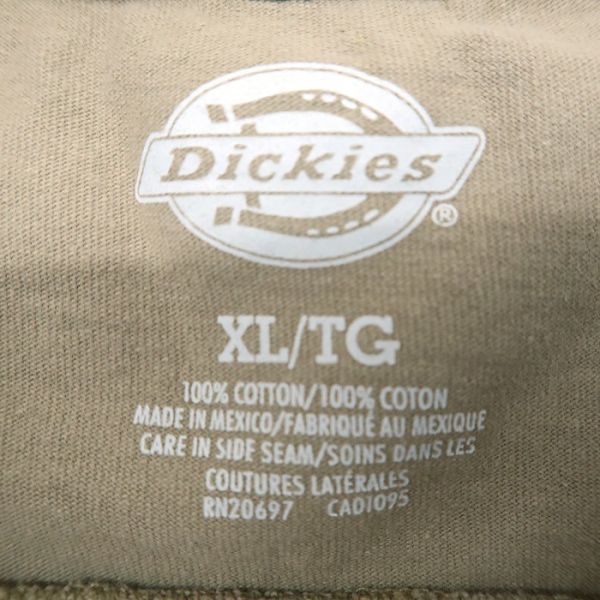 古着 ディッキーズ Dickies ポケットTシャツ ベージュ サイズ表記：XL　gd80122_画像5