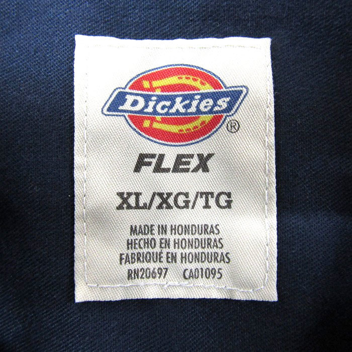 古着 ディッキーズ Dickies ワークシャツ 半袖 ネイビー サイズ表記：XL gd80667の画像8