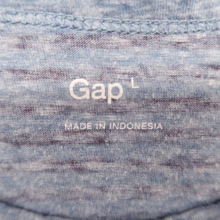  б/у одежда GAP Gap окантовка футболка короткий рукав размер надпись :L gd26519