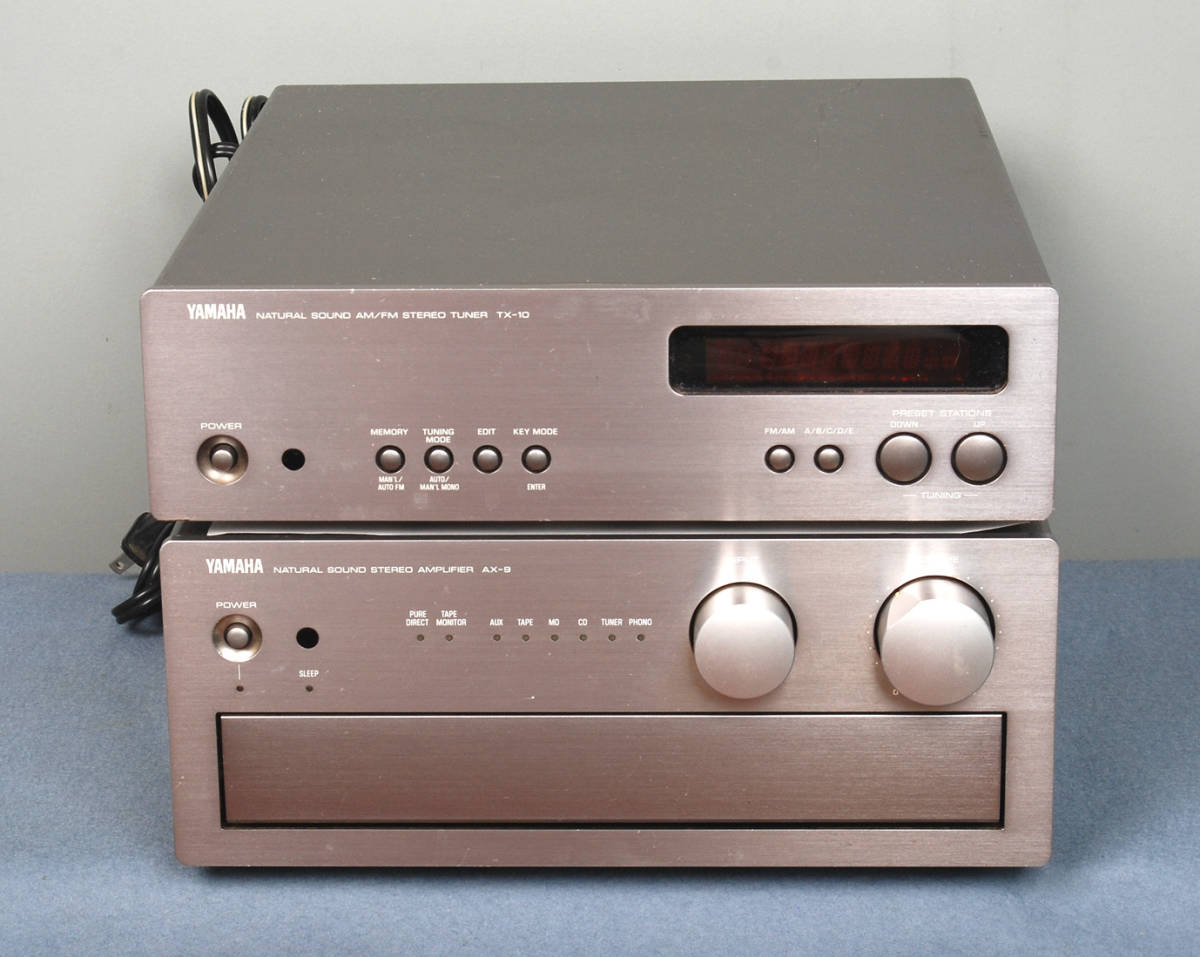 YAMAHA ナチュラル サウンド ステレオアンプ「AX-9」とAM.FMチューナー「TX-10」used
