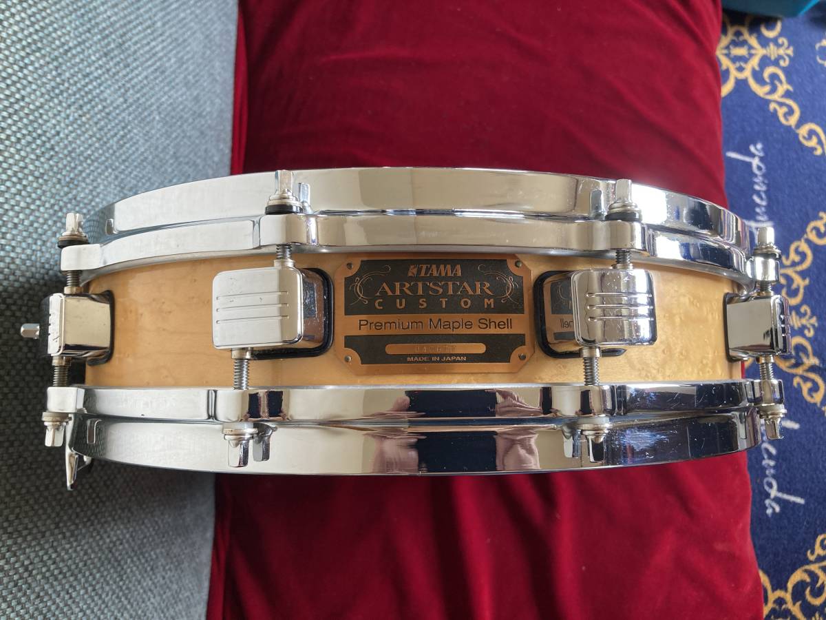 TAMA AB373 ARTSTAR CUSTOM Birds Eye All Maple Premium Maple Shell 14×3.25インチ スネア 日本製【1995年製】の画像1