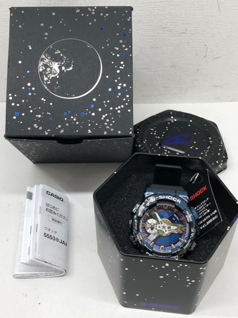 E◇即決◇ CASIO カシオG-SHOCK 地球モチーフアナデジメタルカバード