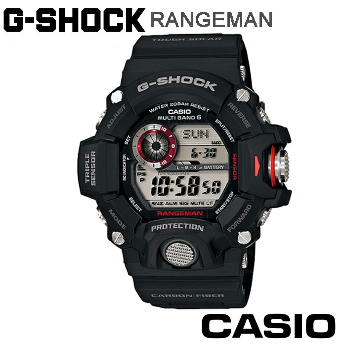 ジーショック 美品 RANGEMAN MASTER 腕時計 GW-9400J 黒-