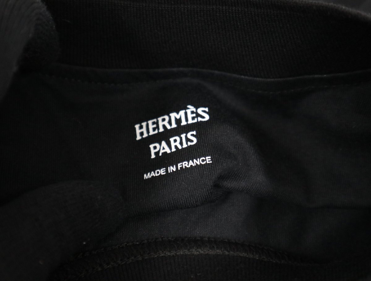 エルメス HERMES Ｔシャツ カットソー マキシカートリッジ Promenade du Matin ブラック サイズ36 美品 服_画像7