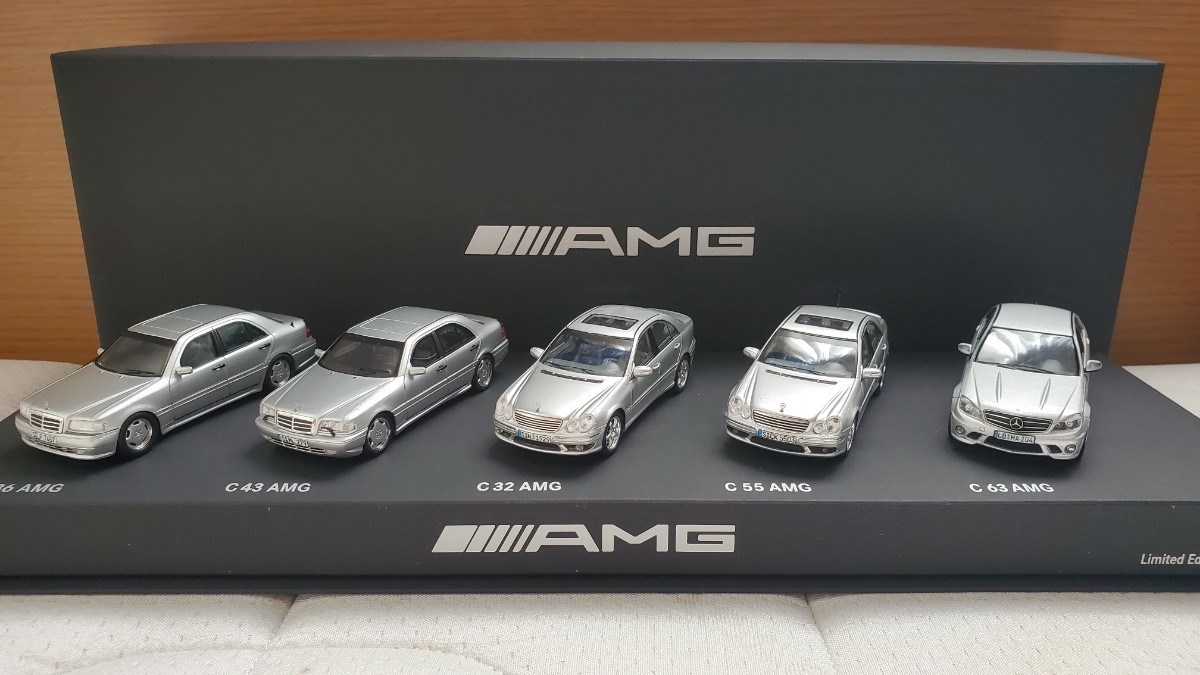 1/43 Mercedes Benz AMG C Class klasse 5台セット C36 C43 C32 C55 C63の画像1