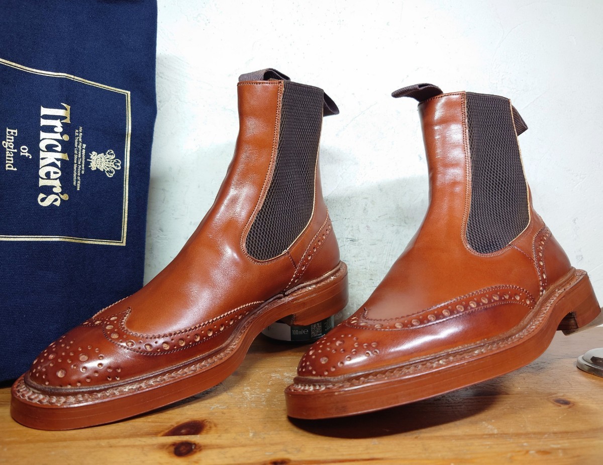 爆売り!】 US61/2 サイドゴアブーツ チェルシー M6026 Tricker's