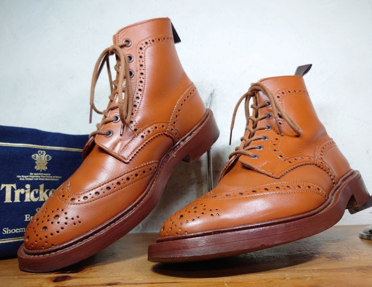 美品】英国製 Tricker's/トリッカーズ モールトン カントリー ウィング