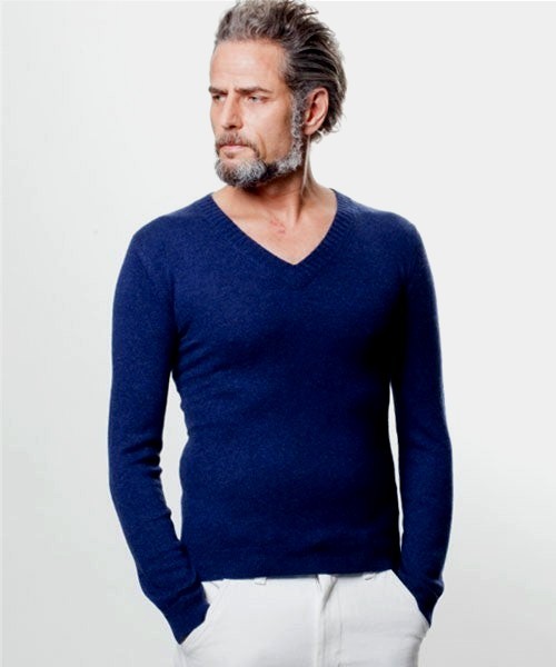 定価3.2万 AKM CASHMERE STANDARD V-NECK KNIT Lサイズ カシミア100％スタンダードVネックニット wjk 1piu ジュンハシモト