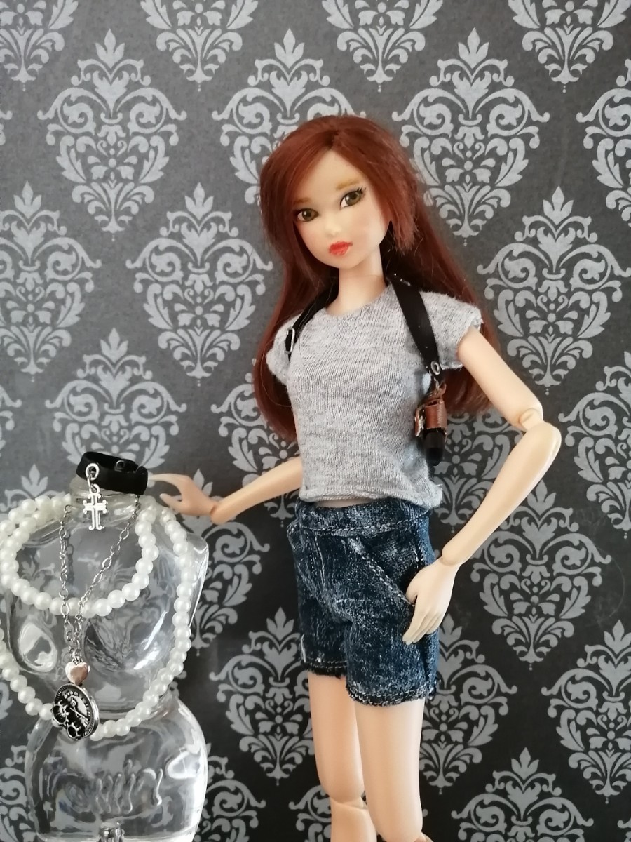 1r0428 doll for miniature piste ru. gun momoko Barbie Jenny TBleague 1/6 doll 