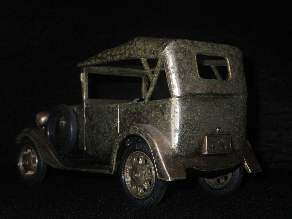 1932 FIRST DATSUN　全長148㎜　ミニチュア　金属製 オブジェ 置物　ダットサン　第一号車　クラシックカー アンティーク ミニカー　日本製_画像3
