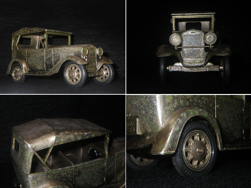 1932 FIRST DATSUN　全長148㎜　ミニチュア　金属製 オブジェ 置物　ダットサン　第一号車　クラシックカー アンティーク ミニカー　日本製_画像6