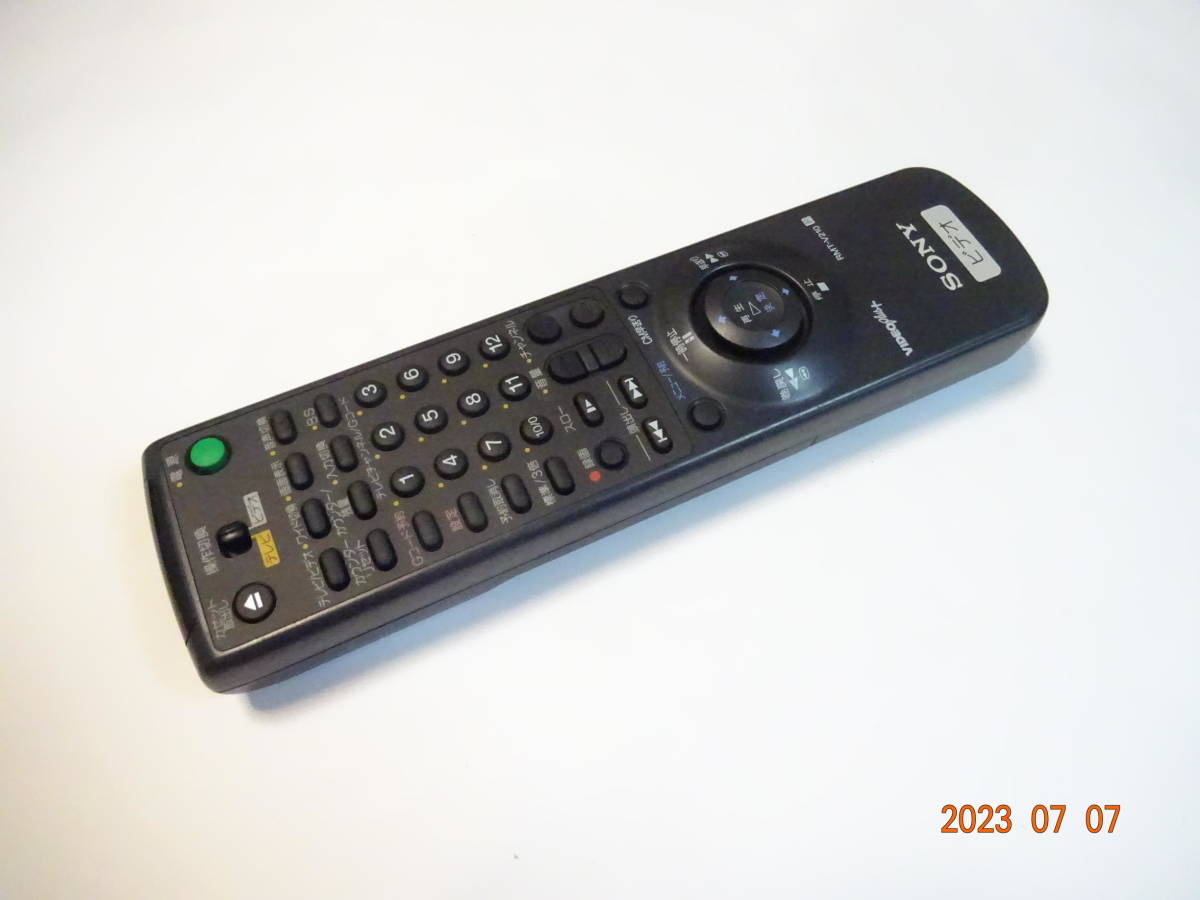 Yahoo!オークション - SONY VHS ビデオデッキ用リモコン SLV Yahoo!オークション - SONY VHS ビデオデッキ用リモコン SLV