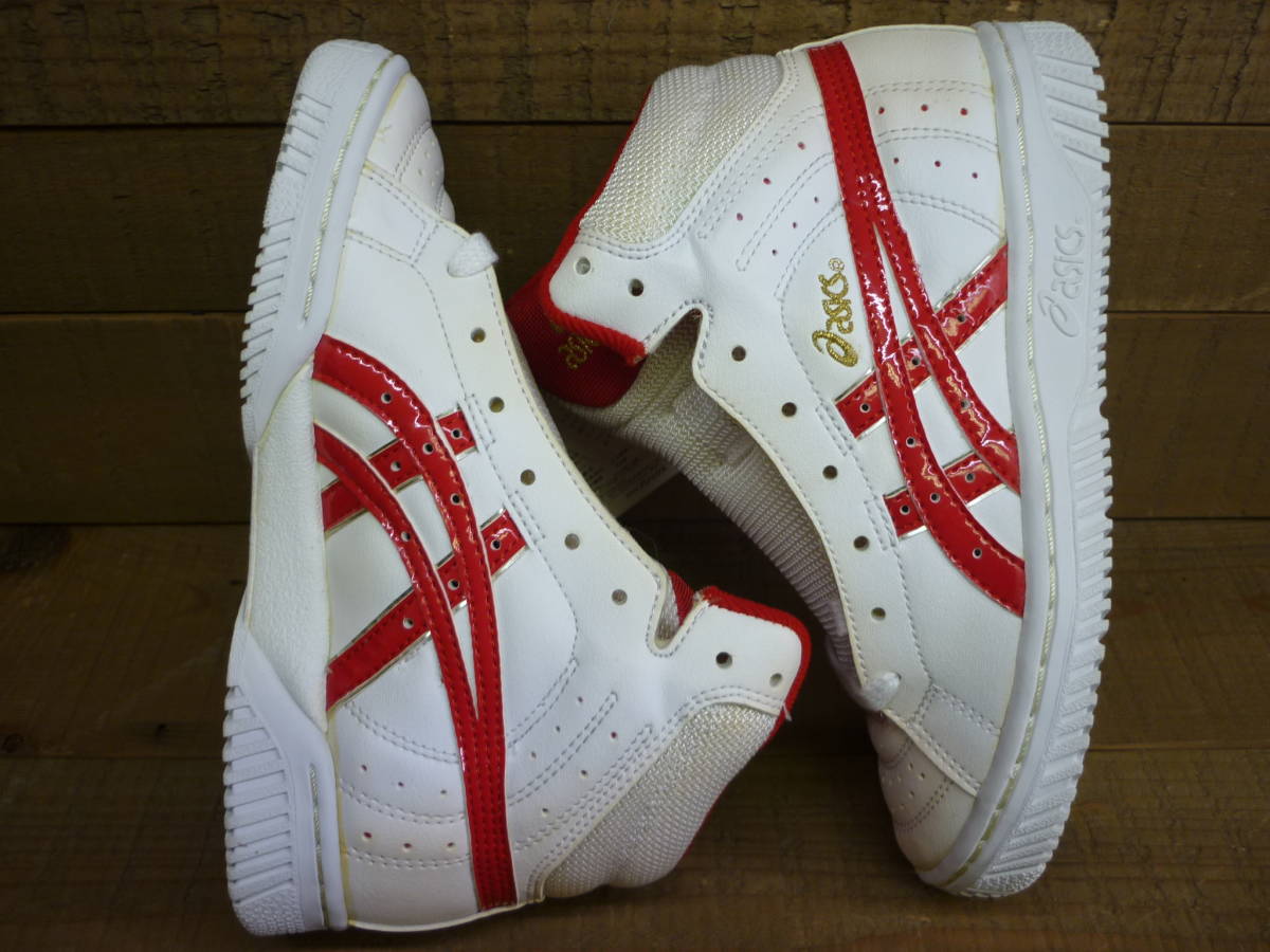 未使用デッドストック品 asics アシックス バスケットボールシューズ ファブレ ファインショットJr.Ⅱ 21.5cm TBF126 白×赤 W13753_画像7